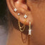 Zodiac Birthstone Cartilage Earrings
