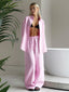Cotton-Linen Shirt & Wide-Leg Pant Set