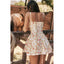 Lace Print Mini Dress