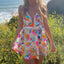 Sequin Floral Mini Club Dress