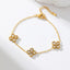 Clover Flower Charm Bracelet
