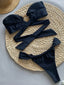 Bandeau Metal Ring Bikini Set