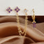 Zodiac Birthstone Cartilage Earrings
