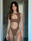 Cut-Out, High Rise One-Piece