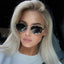 Vintage Oval Metal Sunglasses