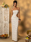 Off-Shoulder Backless Maxi Dress