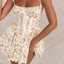 Lace Print Mini Dress