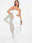 Off-Shoulder Backless Maxi Dress