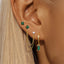 Zodiac Birthstone Cartilage Earrings