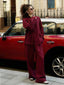 Cotton-Linen Shirt & Wide-Leg Pant Set