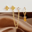 Zodiac Birthstone Cartilage Earrings