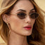 Retro Polygon Metal Frame Sunglasses