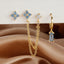 Zodiac Birthstone Cartilage Earrings
