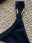 Bandeau Metal Ring Bikini Set