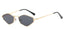 Retro Polygon Metal Frame Sunglasses