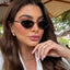Retro Polygon Metal Frame Sunglasses