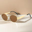 Vintage Oval Metal Sunglasses