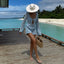 White Mesh Bikini Cover-Up Dress