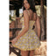 Lace Print Mini Dress