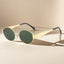 Vintage Oval Metal Sunglasses