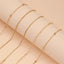 5-Piece Dainty Gold Chain Bracelet Set