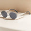Vintage Oval Metal Sunglasses