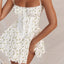 Lace Print Mini Dress